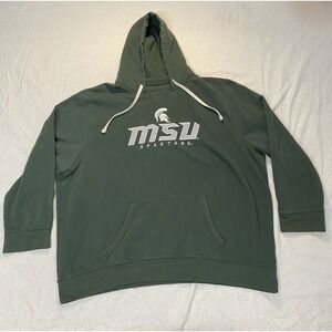MSU Spartans Hoodie Pro Edge 3XL Green Pullover NCAA Michigan State